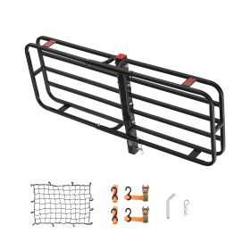 53" x 19" x 5", Hitch Cargo Carrier, 500 lbs Capacity Hitch Cargo Carrier with Hitch Stabilizer & Ratchet Straps