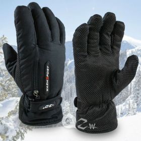 Men's Thermal High Quality Ski Snowboard Gloves - Windproof Cold Weather Driving Work Gloves with Touchscreen Control