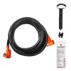 50 ft RV Extension Cord, 50 Amp, Heavy Duty STW RV Power Cord, NEMA 14-50R Female NEMA 14-50P Male Plug, with LED Indicator Handle 15A Adapter