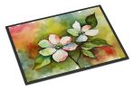 NEW Virginia American Dogwood in Watercolor Doormat Front Door Mat Indoor Outdoor Rugs for Entryway, Non Slip Washable Low Pile, 18H X 27W