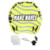 Towable Tube for Boating, 1-3 Riders Inflatable Towable Tube with Bumper Fins, 510 lbs Water Sport Towable Tubes for Boats to Pull, Full Nylon Cover