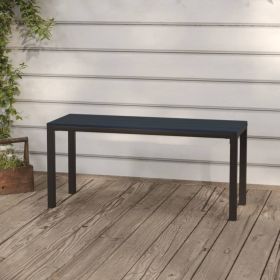 Garden Bench Black Steel Garden Bench Rectangular Vintage