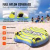Towable Tube for Boating, 1-3 Riders Inflatable Towable Tube with Bumper Fins, 510 lbs Water Sport Towable Tubes for Boats to Pull, Full Nylon Cover