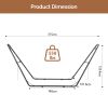 Double-Barrel Hammock Stand Only, Heavy Duty Iron Hammock Frame for All Hammocks, Easy Assembly Hammock Hanging Stand for Garden