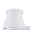 48 in. Integrated LED Farmhouse Indoor/Outdoor White Smart Ceiling Fan with Remote Control