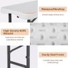 Plastic Storage and Carrying Handle Garden Bench, White