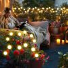 Solar Garden Lights Outdoor 4 Pack Firefly Swaying Lights