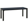 Garden Bench Black Steel Garden Bench Rectangular Vintage