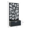 Raised Garden Bed with Trellis for Climbing Plants, Freestanding Flower Bed for Garden, Patio, Outside