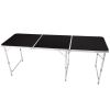 6ft Aluminum Alloy Folding Table black