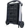 Collapsible Utility Cart Multi Use Functional Collapsible Shopping Carts 2-Tier Collapsible Shopping Cart Folding Cart with Baskets Carrito para Super