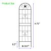 4 Pack Metal Garden Trellis 71" x 19.7" Rustproof Trellis for Climbing Plants Outdoor Flower Support Black