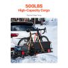 70" x 30" x 6", Hitch Cargo Carrier, 500 lbs Capacity Hitch Cargo Carrier with Nighttime Reflective Reminder