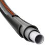 Garden Hose, 75 ft 5/8" Heavy Duty 4-Layer Rubber Water Hose, 150PSI Working & 600PSI Burst, Flexible & Non-kink Outdoor Waterhose with 3/4" Fitting