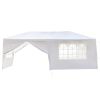 10'x20' Outdoor Party Tent with 6 Removable Sidewalls, Waterproof Canopy Patio Wedding Gazebo, White
