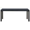 Garden Bench Black Steel Garden Bench Rectangular Vintage
