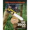 Cordless Chainsaw, 20V 12-Inch Brushless Chainsaw Battery Powered, 4.0Ah Battery and Rapid Charger Included