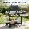 Outdoor bar cart, barbecue table,
