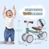 Baby Balance Bike for 1 Year Old Boys Girls Gift, 2 Year Old Toddler Balance Bike with 4 Silent Wheels